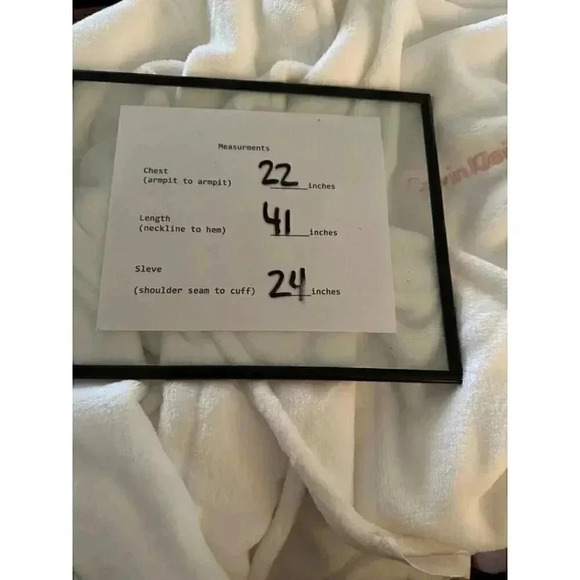 CALVIN KLEIN Plush Bridal White Bathrobe Lounge Pockets Sash/Belt Womens Sz XS/S - Picture 12 of 16